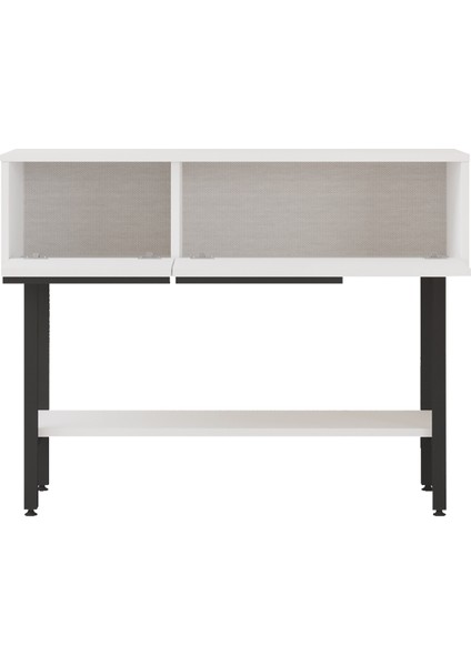 Antre Hol Salon Aynalı Dresuar Kapaklı Metal Ayaklı No1 Beyaz fırsatları