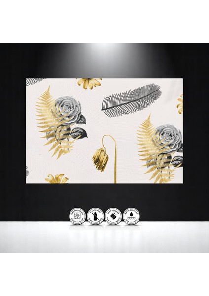 :temperli Cam Dikdörtgen Tablo, Cam Tablo, Uv Baskı, CTT005