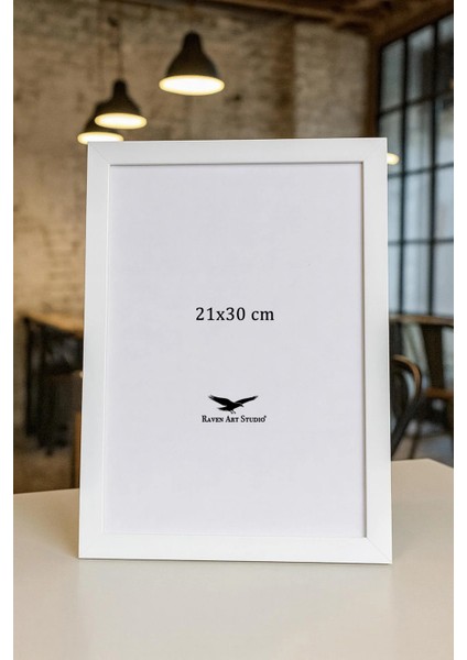 Ermitaj A4 Ebat 21CM x 30CM Resim Fotoğraf Belge Poster Evrak Çerçevesi Korumalı Kırılmaz Pleksi Cam