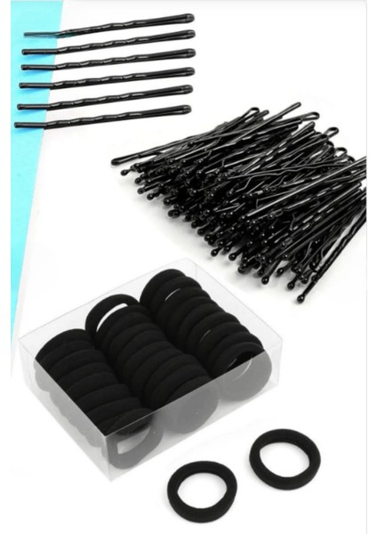 Kadın 100 Adet Havlu ve Tel Toka Seti / 50 Adet Havlu Toka 50 Adet Tel Toka