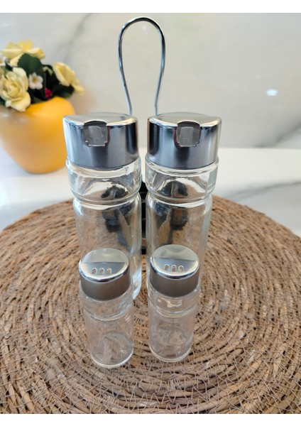 Md Metal Yağlık & Tuzluk Seti 4 Parça fiyatları