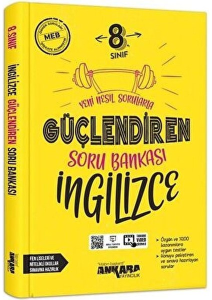 8. Sınıf Güçlendiren İngilizce Soru Bankası Üniversite Hazırlık İçin fiyatları