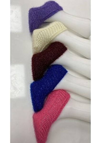 Kadın Simli Kristal Yün Örgü 5 Adet Patik Çeyizlik Bohçalık Hediyelik modelleri