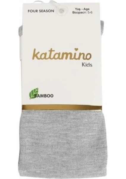 Katamino Mirabel Kız Bambu Külotlu Çorap K30207 Gri