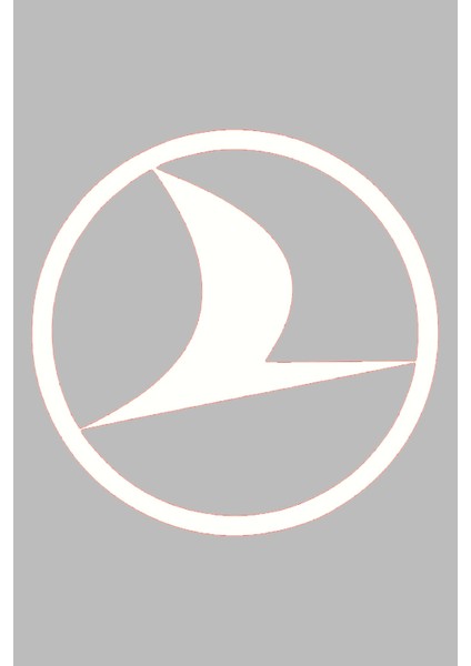 Türk Hava Yolları Özel Yeni Sticker Beyaz 8*8 cm