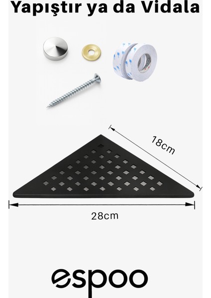 2 Adet Üçgen Paslanmaz Çelik Banyo Köşeliği Rafı , Duşakabin Köşe Için Şampuanlık Sabunluk Seti modelleri