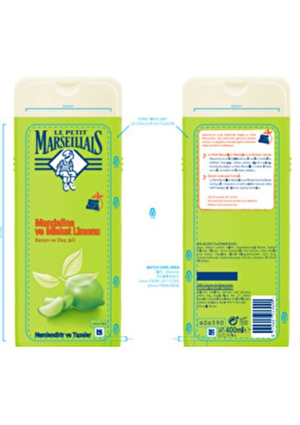 Mandalina ve Misket Limon Duş Jeli Canlandırıcı Koku 400 ml Cilt Temizliği
