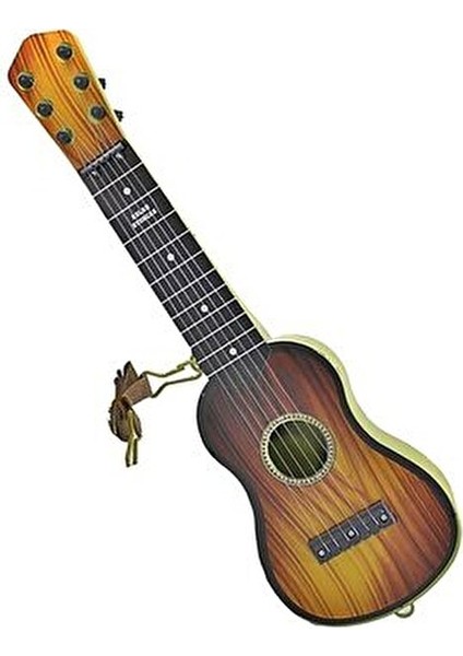 6 Telli Kahverengi Çocuk Gitarı Ispanyol Modeli 50 cm Eğlenceli Hediyelik Ürün indirimleri