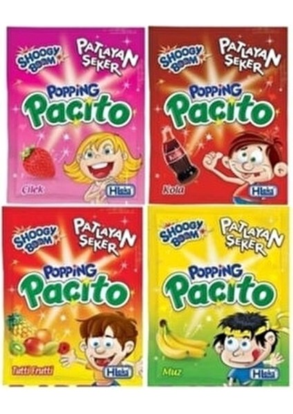 Popios Tutti Frutti Aromalı 4gr 40'lı Patlayan Şeker fiyatları