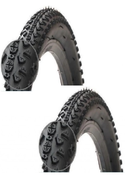 27,5 Jant 27.5x2.10 (54-584) Bisiklet Dış Lastiği Kalın Tırnaklı D27568 x 2 Adet