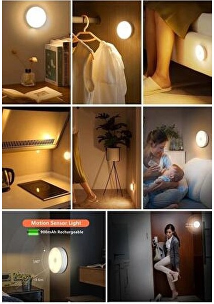 Mıknatıslı Şarjlı LED Gece Lambası Alüminyum Malzeme ile Modern Tasarım modelleri