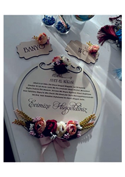 Ahşap Kapı Süsü, Özel Üretim, Banyo ve Wc Süsleri Hediyeli fiyatları