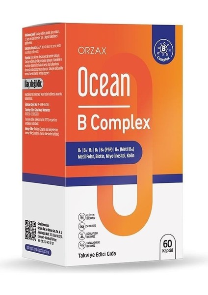 Ocean B Complex 60 Kapsül 850071952995