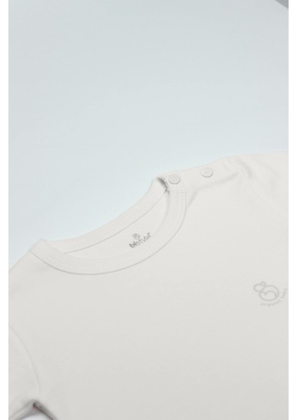 Bistyle Organik Natural Basic Style Yarım Kol Body BS17103 Ekru fiyatları