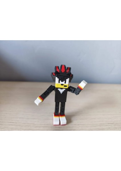 Minecraft Kirpi Sonic ve Shadow The Hedgehog Hareketli Eklemli Figür modelleri