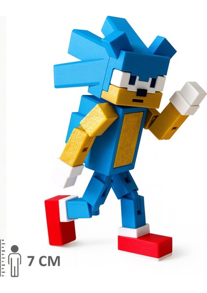 Minecraft Kirpi Sonic ve Shadow The Hedgehog Hareketli Eklemli Figür