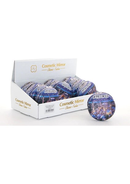 Taşlı Istanbul Tasarımı El Aynası Kalın ALK2487