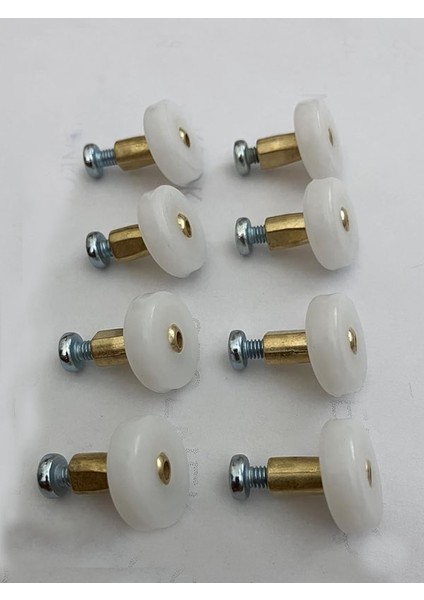 Ayrıntıshop Banyo Duşakabin ve Cam Kabin Tekerleri Çap 18MM 8 Adet