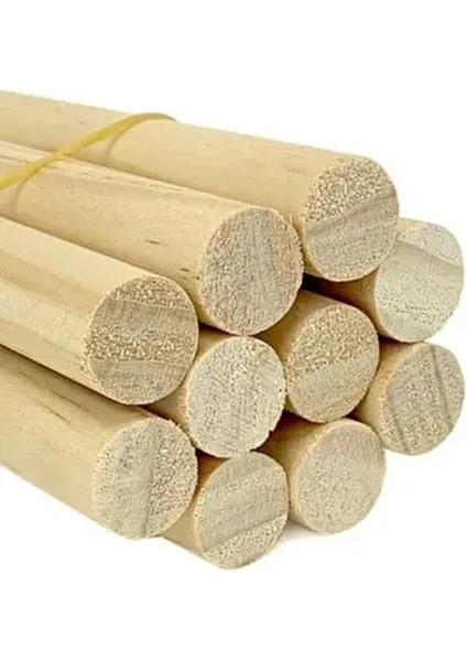 2,4 cm Ahşap Çubuklar Koleksiyonluk 4'lü Set Hobi Kullanımı İçin