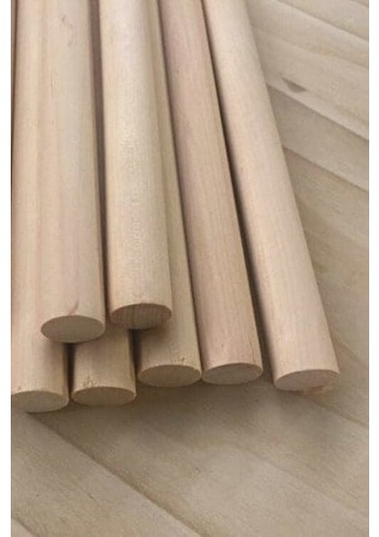 2,4 cm Ahşap Çubuklar Koleksiyonluk 4'lü Set Hobi Kullanımı İçin modelleri