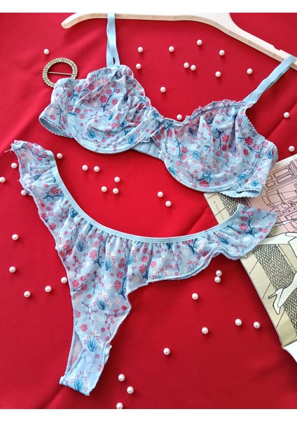 Kadın Iç Çamaşırı Brode Sütyen Takım