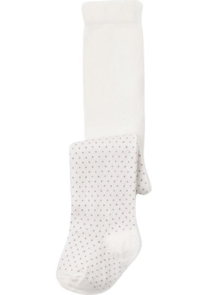 Bibaby Biorganic Klasik Puanlı Külotlu Çorap 68438 Ekru
