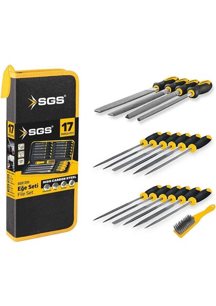 1355 17 Parça Eğe Seti Çantalı modelleri