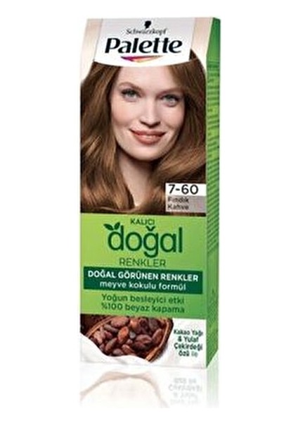 Kalıcı Doğal Renkler Saç Boyası 7-60 Fındık Kahve x 3 Adet fırsatları