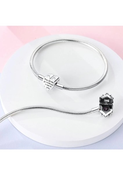 Kanatlı Kalp Pembe Taş Pandora Model Bileklik fırsatları