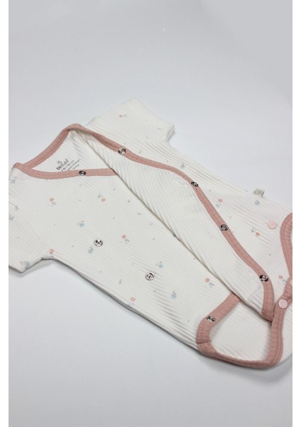 Bistyle Bloom Rose 2'li Yarım Kol Badi 17119 Ekru Gül Kurusu fırsatları