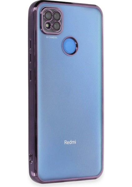 Xiaomi Redmi 9c Kılıf Lensli Silikon - Mor