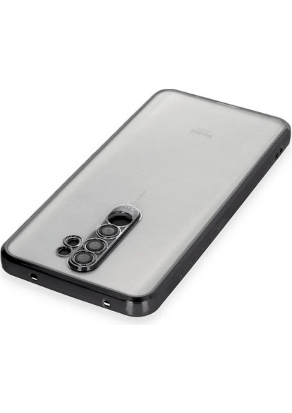 Xiaomi Redmi Note 8 Pro Kılıf Lensli Silikon - Siyah modelleri