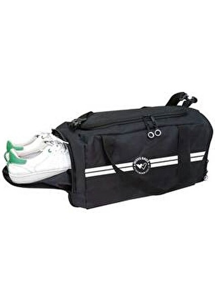Unisex Siyah Bölmeli Sporcu Çantası fırsatları