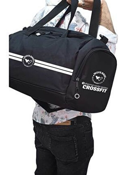 Unisex Siyah Bölmeli Sporcu Çantası indirimleri