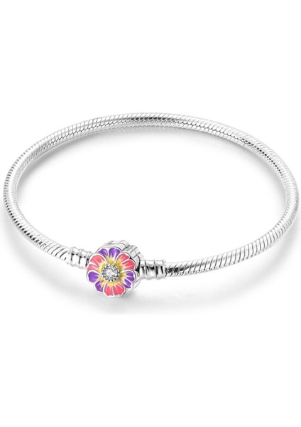 Pembe Mor Menekşe Gümüş Bileklik indirimleri