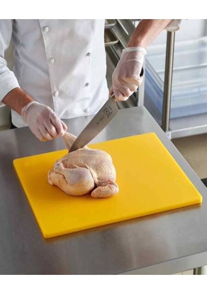 30X50X2 Polietilen Kesme Tahtası Sarı