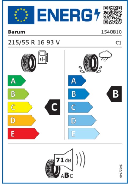 215/55R16 93V Barum Bravuris 5hm Yaz Lastiği 2025 Üretimi fırsatları