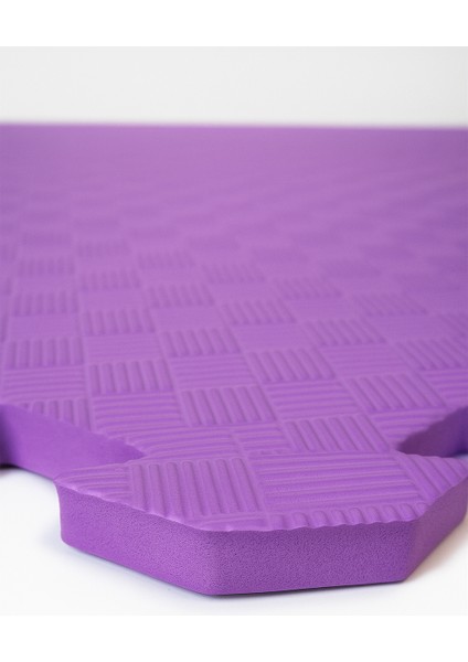 Mor Tatami Zemin Minderi Tek Renk 100X100 cm 2,6cm– Kaymaz, Dayanıklı ve Konforlu