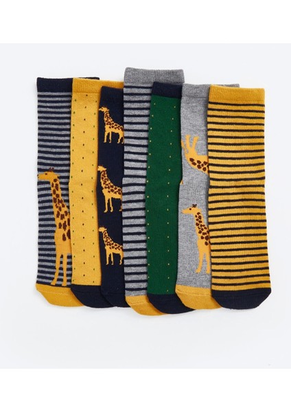 Lcw Kids Karişik Desenli Erkek Çocuk Soket Çorap 7'li fiyatları