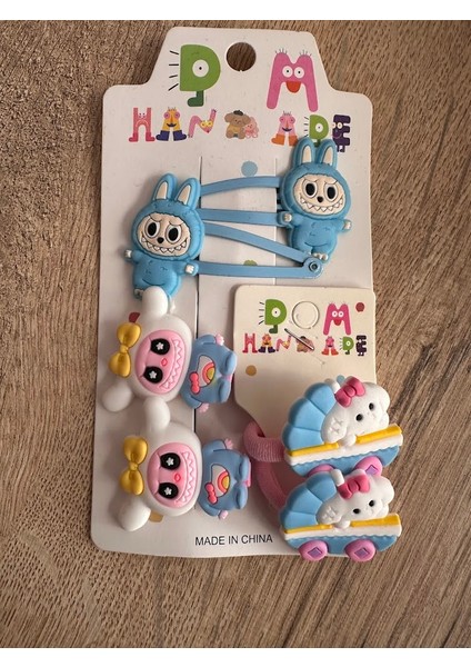 Labubu Kız Çocuk Toka Seti