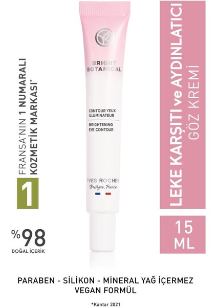 Leke ve Kırışık Karşıtı Bitkisel - Hyalüronik Asit & Vitamin E-Göz KREMI-15ML + Göz Çevresi Jeli