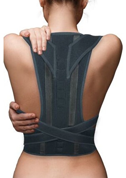 Dik Duruş Korsesi Kadın Erkek Ortopedik Durmak Için Sırt Korse Kamburluk Önleyici Bel Siyah fiyatları