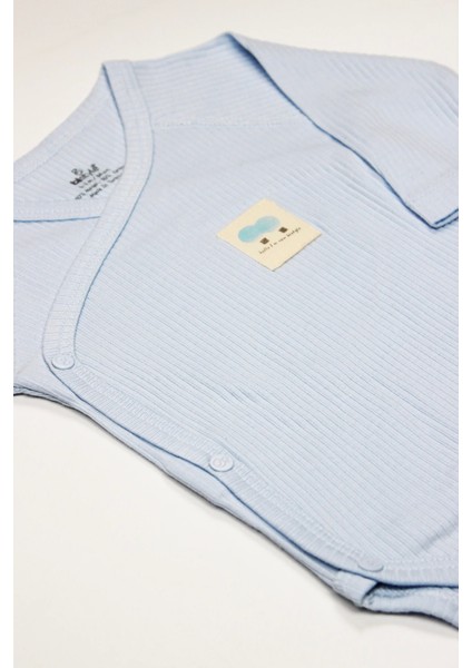 Bistyle Organic Modal Flying Balloons Kruvaze Uzun Kol Body BS17121 Mavi fırsatları