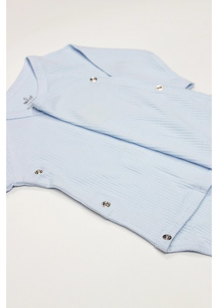 Bistyle Organic Modal Flying Balloons Kruvaze Uzun Kol Body BS17121 Mavi indirimleri