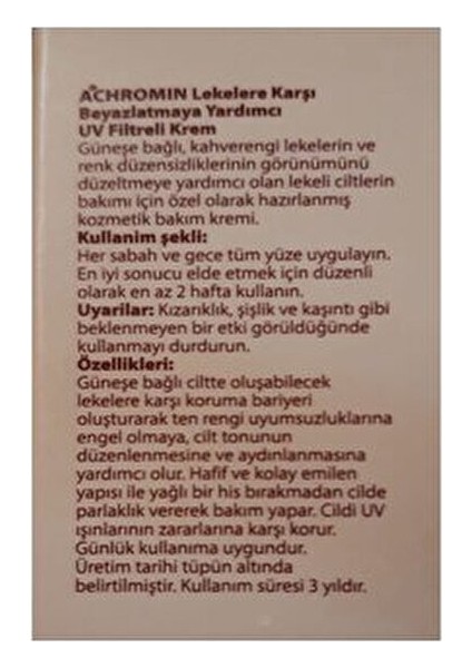 Koltuk Altı -Diz-Dirsek ve Bikini Bölgesi Beyazlatici 45 ml Haziran 2024 Yeni Üretim fiyatları