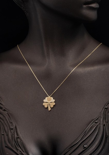 Dört Yapraklı Yonca 14 Ayar Altın Kolye fiyatları