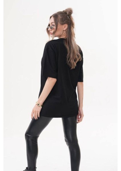 Money Call Baskılı Oversize Kadın Tişört fiyatları