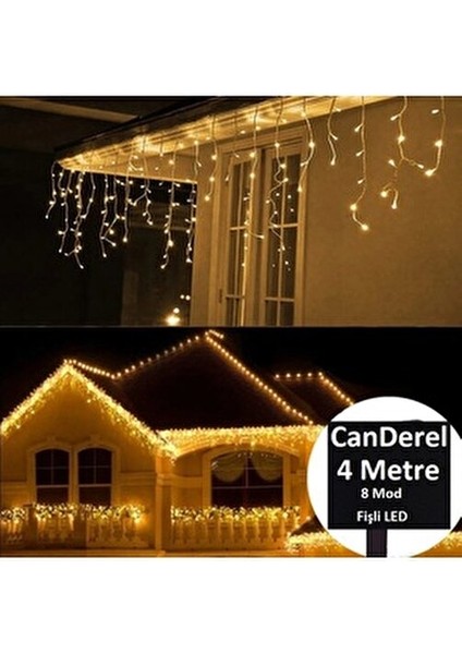 8 Fonksiyonlu Perde LED Işık 4 Metre Genişlik 50X60X70 Saçak Gün Işığı - 96 Ledli Saçaklı LED fiyatları