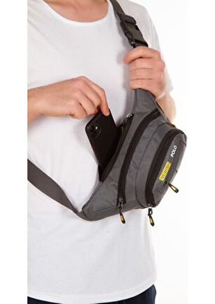 Adelina USB Çıkışlı Bel ve Çapraz Omuz Çanta Tekstil Materyal Ergonomik Tasarım modelleri