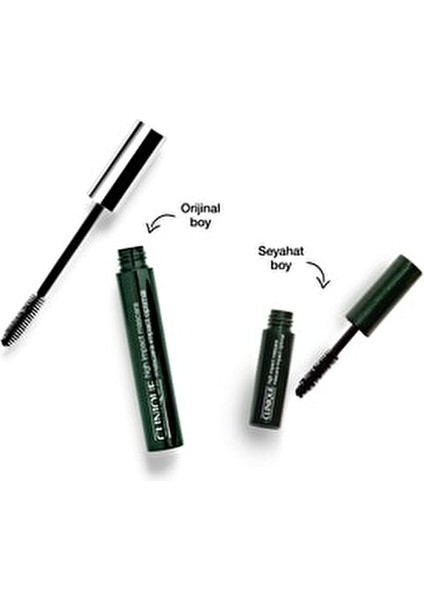 High Impact Maskara Siyah Büyük Boy 12 Saat Kalıcı Hacim Suya Dayanıklı Değil modelleri